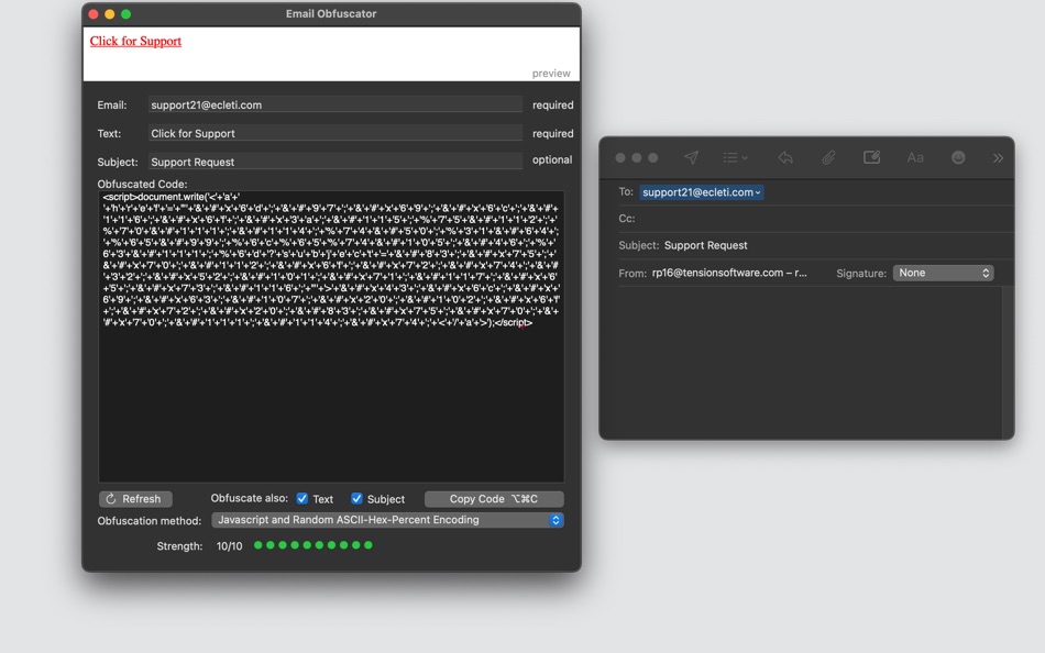 #8. Email Obfuscator (macOS) 게시자: Roberto Panetta