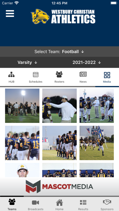 Westbury Christian Athletics Screenshot