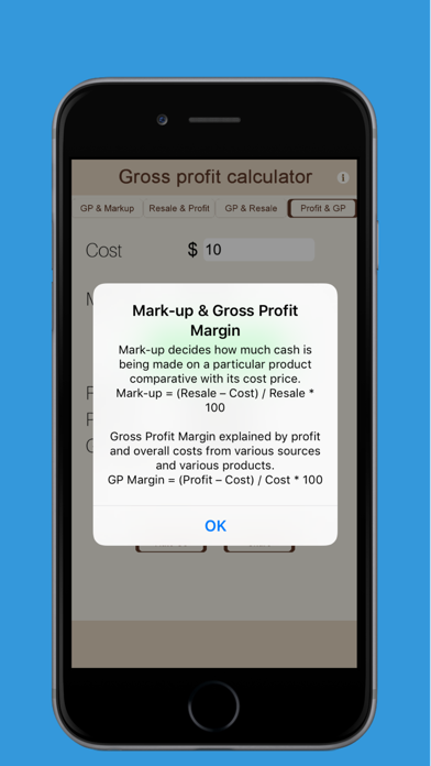 Gross-Profit Calculator Screenshot