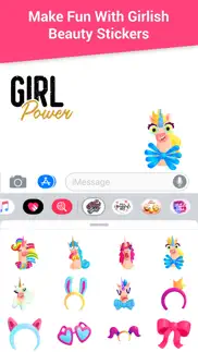 girlish beauty stickers iphone screenshot 3