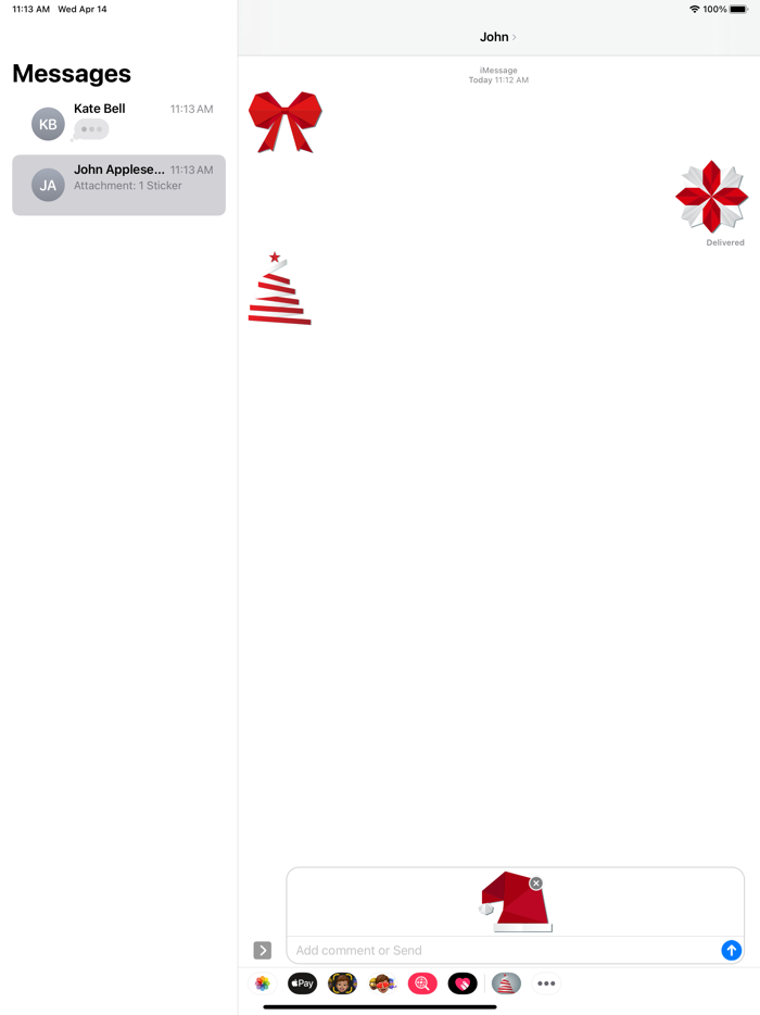 Christmas Origami - Fx Sticker