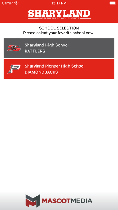 Sharyland ISD Athletics Screenshot