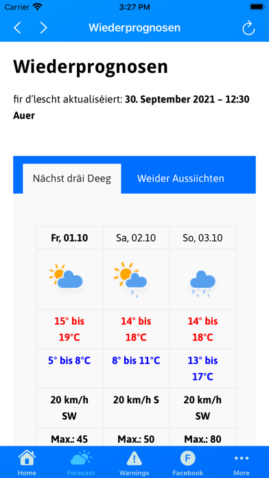 Météo Boulaide Screenshot