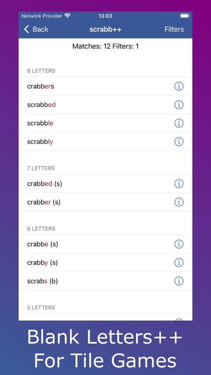 Anagram Solver - Crosswords screenshot-4
