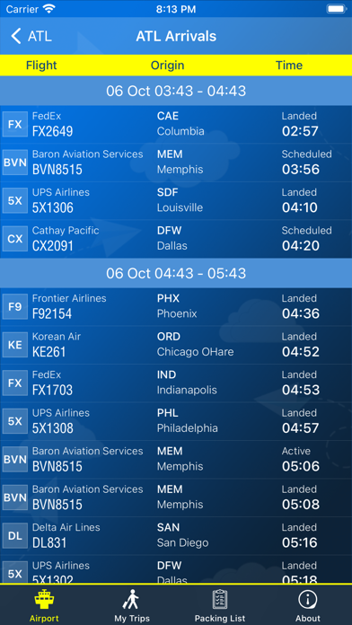 Screenshot #2 pour Atlanta Airport (ATL) + Radar