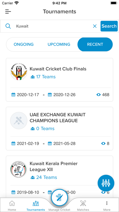 Kuwait Cricket Club Screenshot