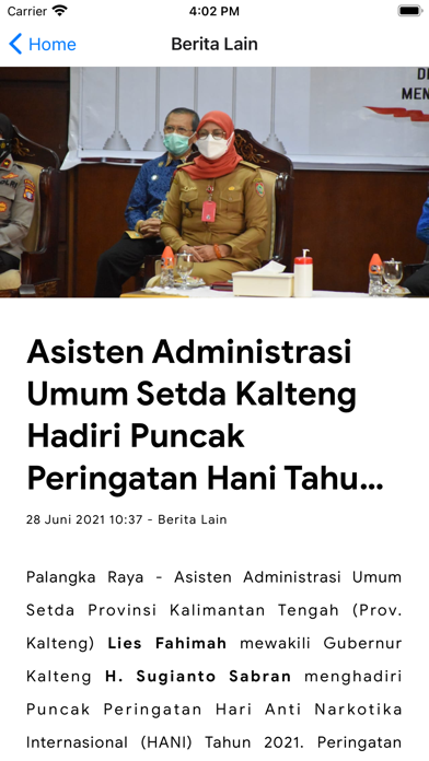 Kalteng Mobile Screenshot