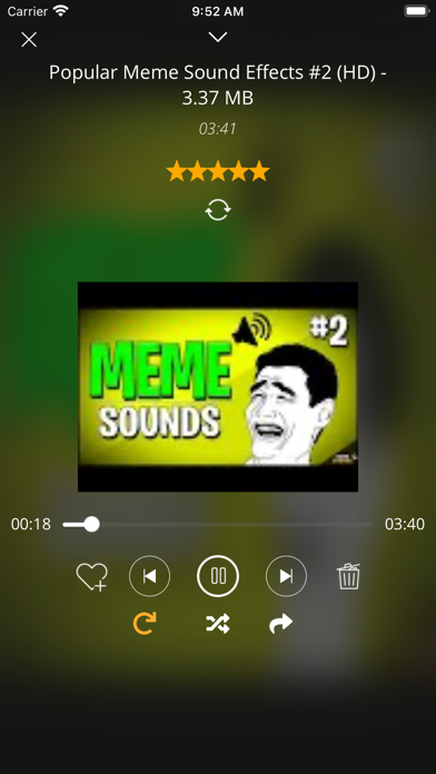 Screenshot #1 pour Sound Effects HD: Sounds&Audio