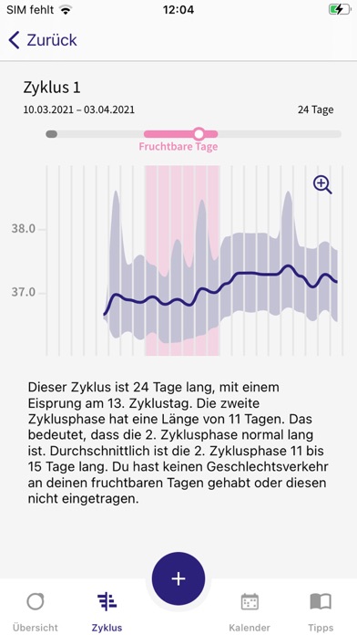 Screenshot #2 pour OvulaRing - Zyklusgesundheit