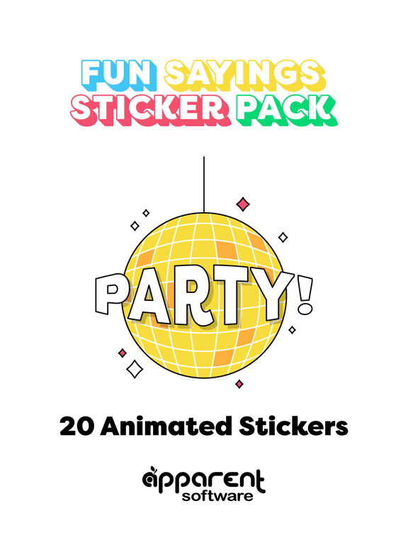Screenshot #4 pour Fun Sayings Animated Stickers