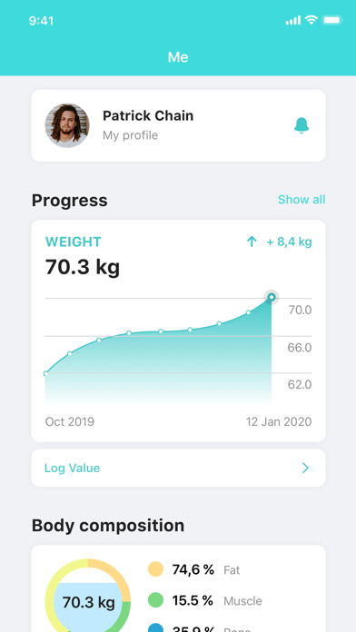 Project Physique - Fitness App Screenshot