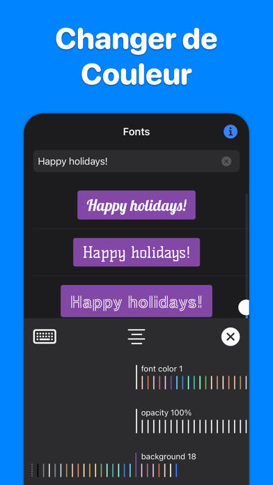 Screenshot #2 pour Fonts for Stories & Chats