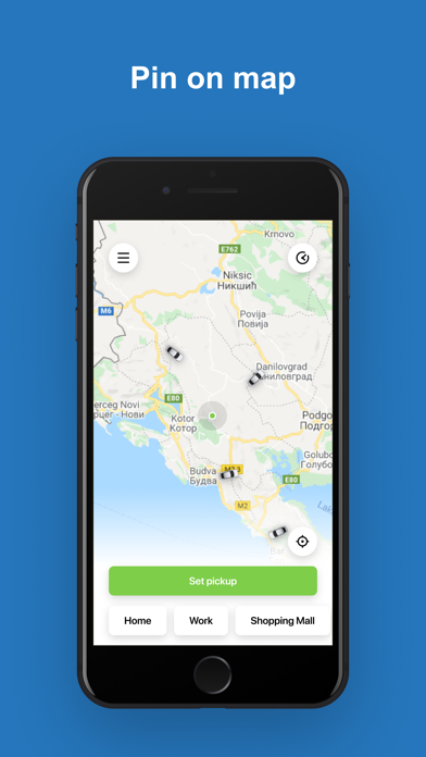 TeslaGoApp rides in Montenegro Screenshot