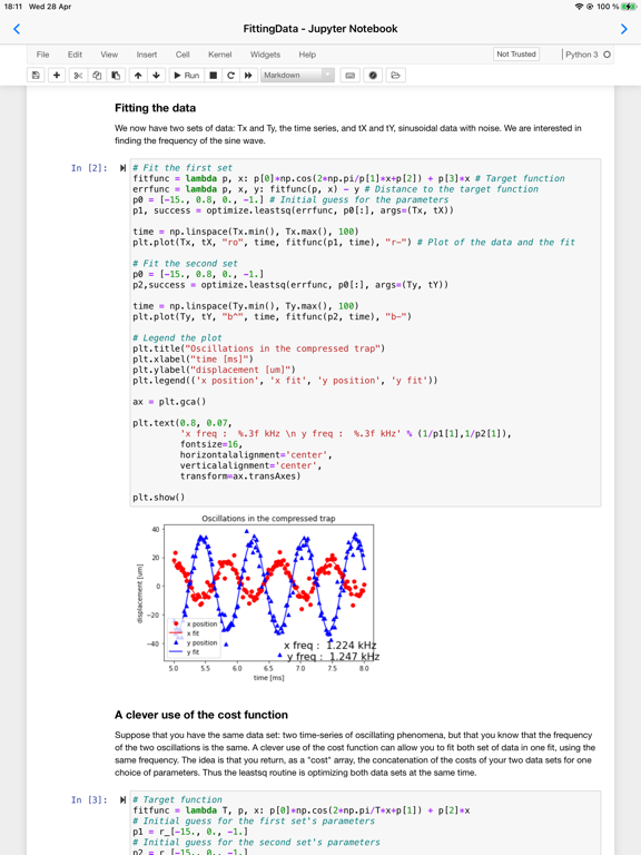 Screenshot #4 pour Carnets - Jupyter (with scipy)