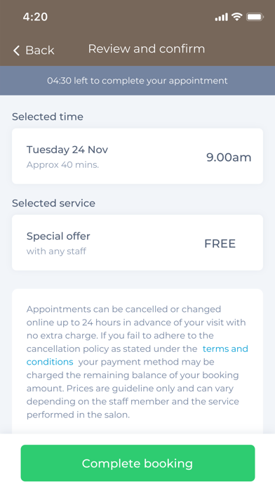 Radiance Beauty Spa Screenshot