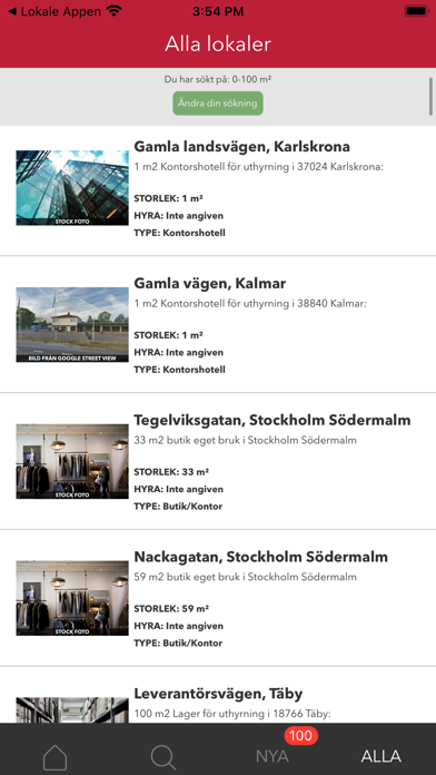 Lokaler Appen Screenshot