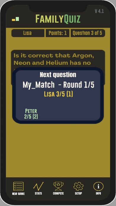 FamilyQuiz - Quiz Screenshot