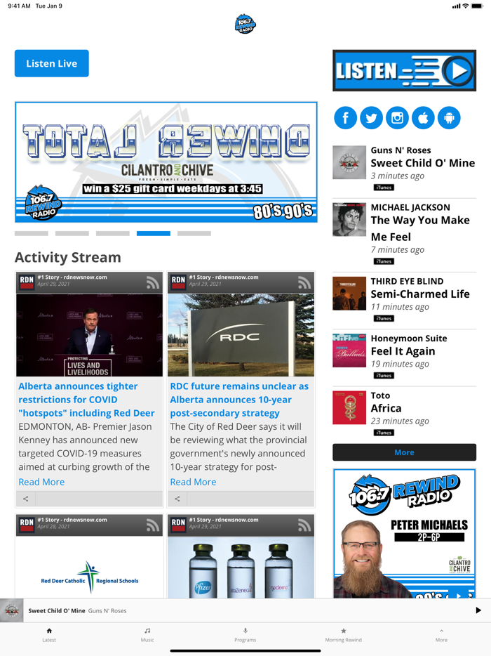 106.7 Rewind Radio - Red Deer