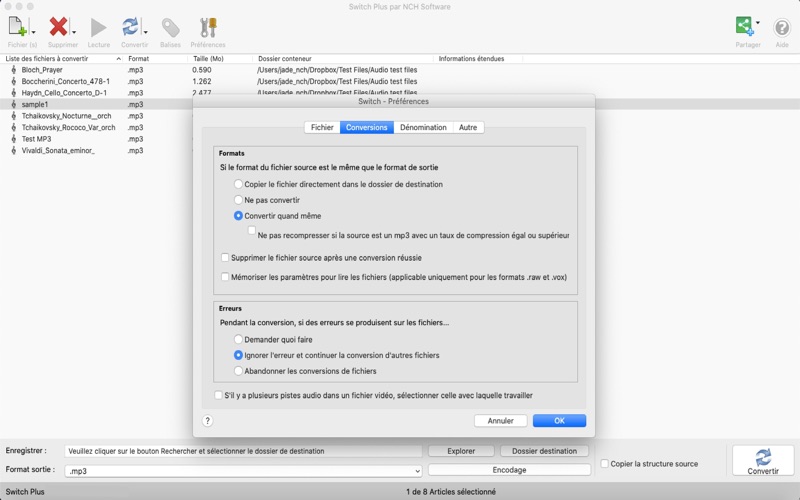 Screenshot #3 pour Switch - Convertisseur audio