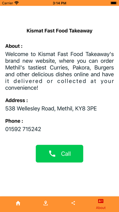 Kismat Fast Food Takeaway Screenshot