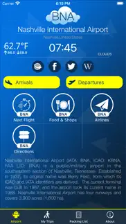 nashville airport info + radar iphone screenshot 1