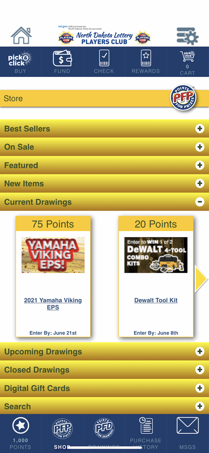 ND Lottery Players Club