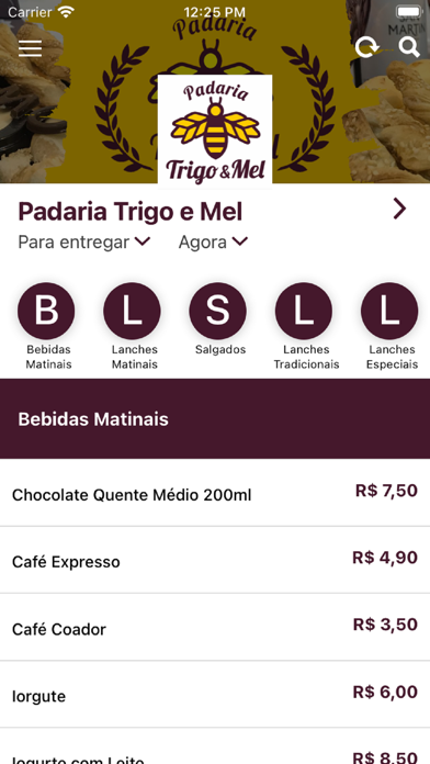 Padaria Trigo e Mel Screenshot 2 - AppWisp.com Padaria Trigo e Mel Screenshot 2 - AppWisp.com