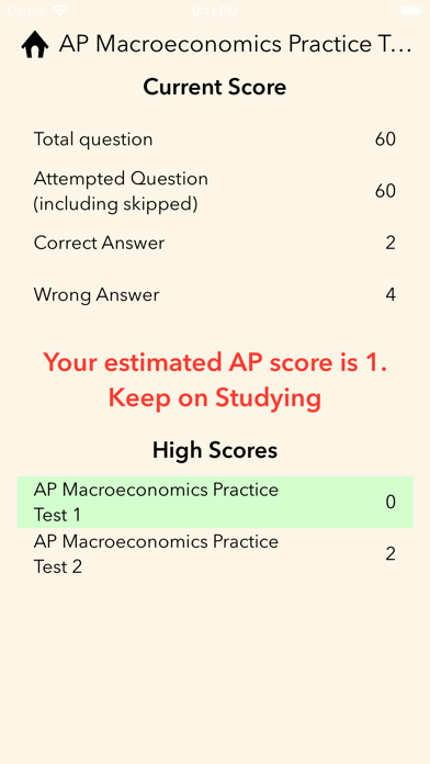 AP Economics Screenshot