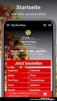 city pan pizza recklinghausen iphone screenshot 2