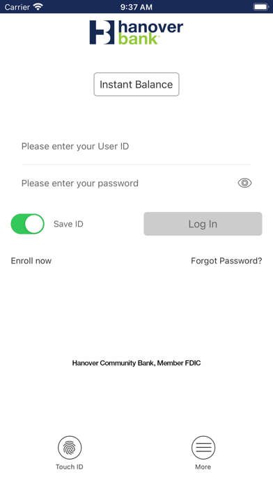 Hanover Bank Mobile Screenshot