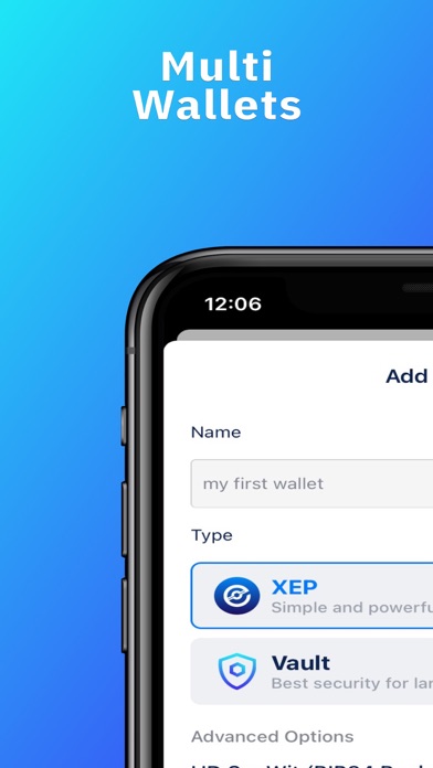 XEP Wallet Screenshot