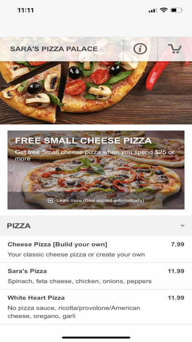 Sara's Pizza Palace Screenshot