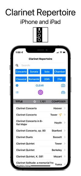 Game screenshot Clarinet Repertoire mod apk