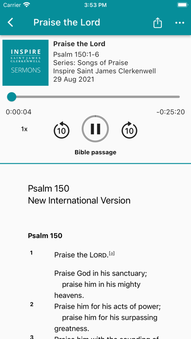 Inspire @ St James Clerkenwell Screenshot