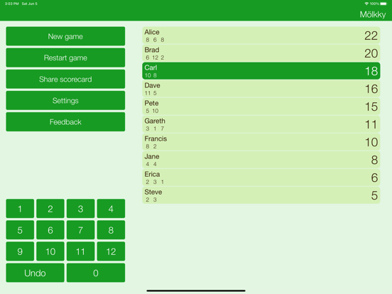 Screenshot #4 pour Mölkky