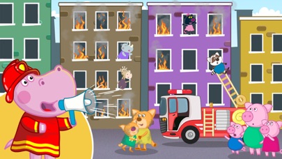 Adventure Hippo: Fire patrol Screenshot
