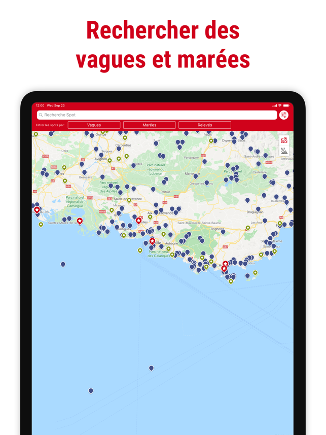 ‎Windfinder: carte vent & météo Capture d'écran