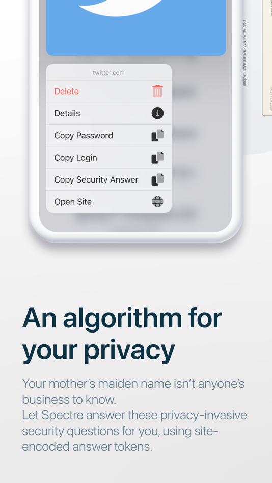 #4. Password: Spectre (iOS) Podle: Maarten Billemont
