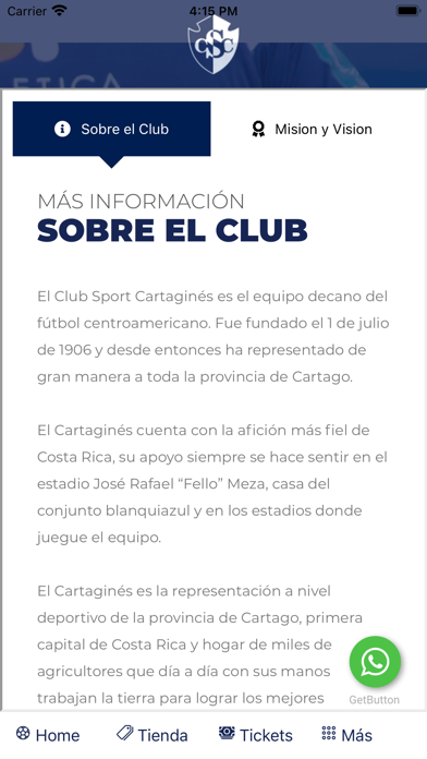 Club Sport Cartaginés Screenshot