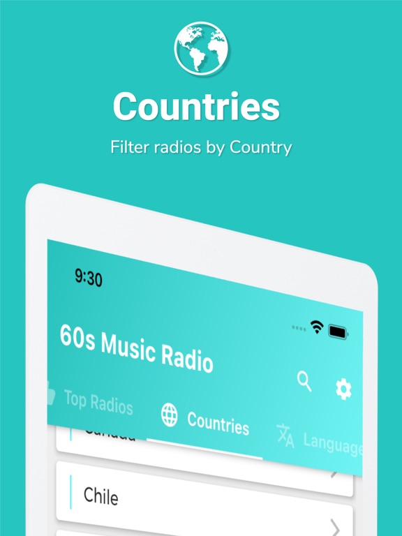 60s Music - 60s Radio iPad screenshot 5 - Music app