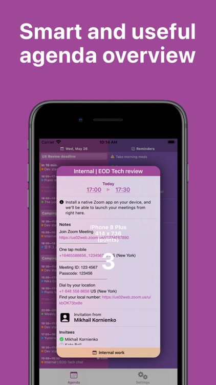 TwinOutlook - Agenda control
