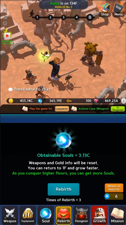 #3. Infinite Knight (iOS) 由: Gamepub