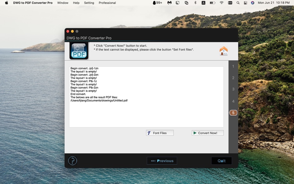 #5. DWG to PDF Converter Pro (macOS) 由: JIANG LI