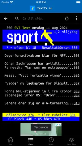 Game screenshot TextTV.nu - SVT Text TV apk
