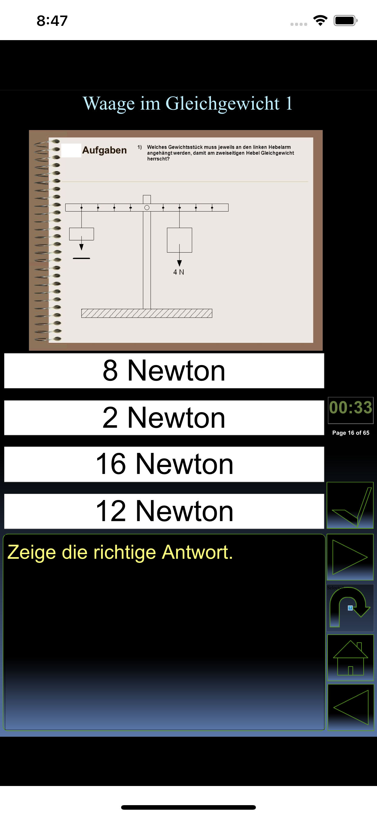 iPhysik 1 Quiz deutsch