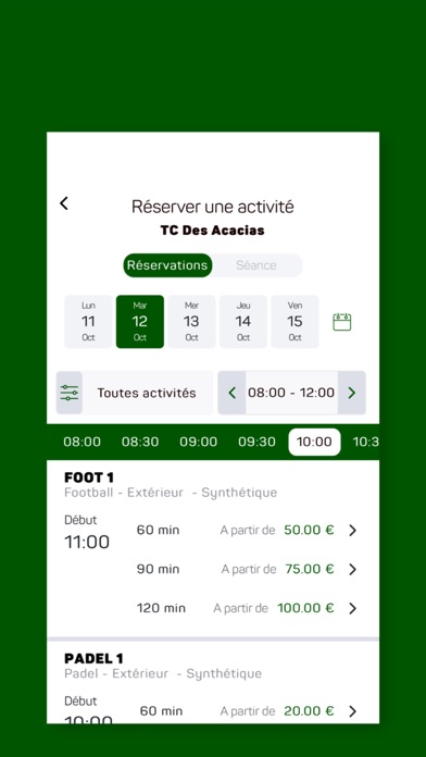 Tennis Club Acacias Screenshot