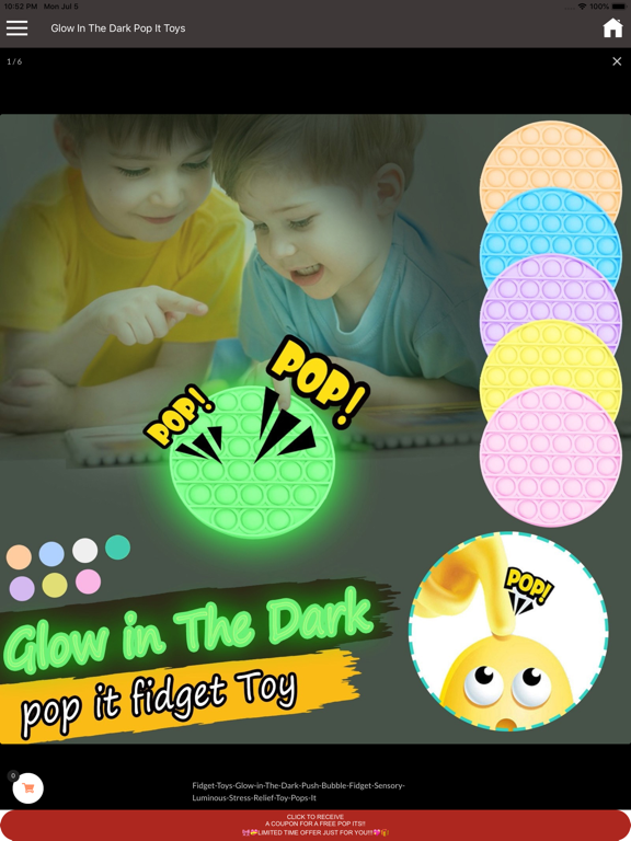 Glow In The Dark pop It Toysのおすすめ画像7