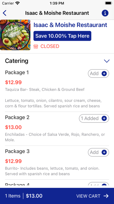 Isaac & Moishe - Restaurant Screenshot