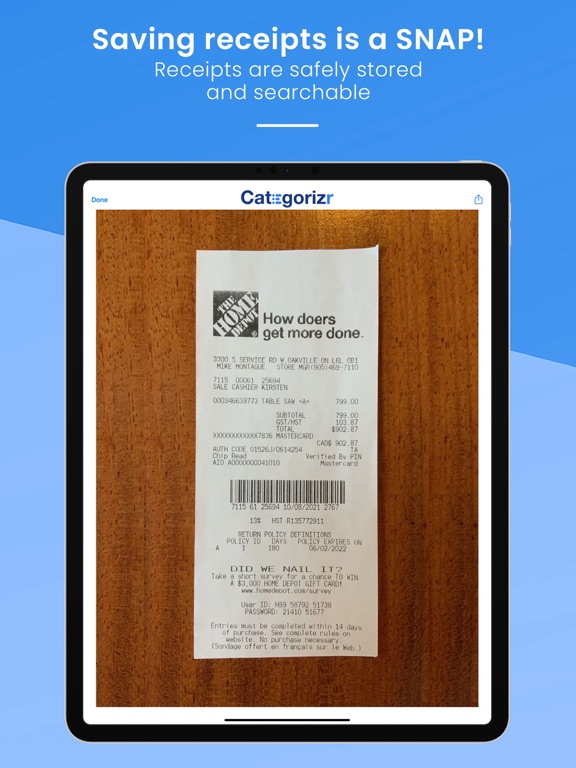Screenshot #6 pour Categorizr: Receipt Scanner
