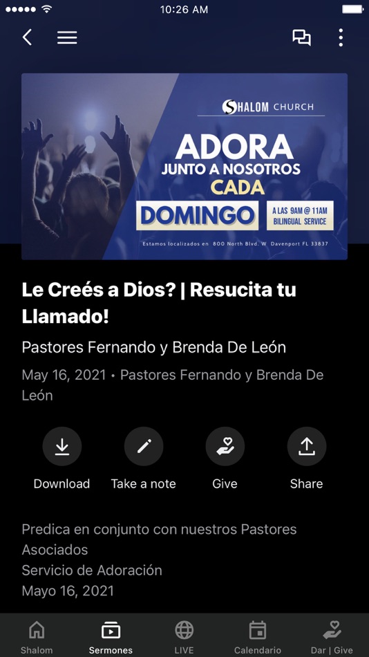 #3. CCShalom (iOS) Podle: Centro Cristiano Shalom - Asambleas De Dios - Davenport, Florida, Inc.